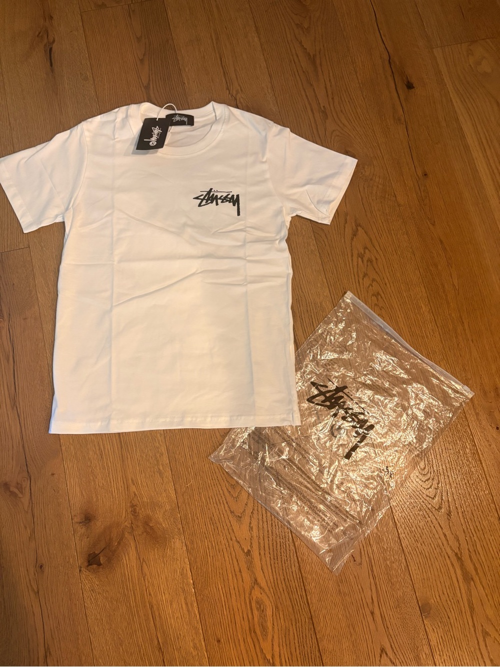 Stussy White Logo Tee